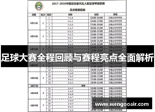 足球大赛全程回顾与赛程亮点全面解析
